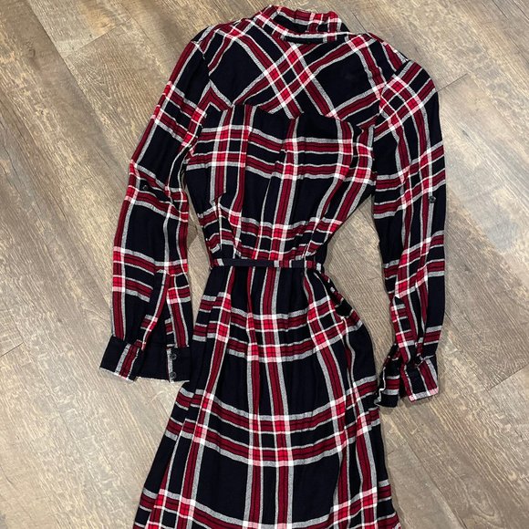 Plaid Button Down Dress by BLL nyc, Size Large - Picture 9 of 10
